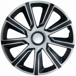 Kryty kol 15" Veron carbon stříbrno-černý - 4ks