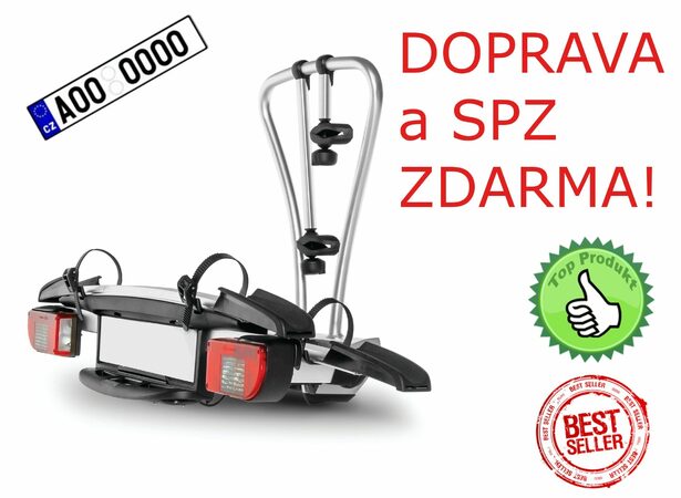 Nosič 2 kol YAKIMA JustClick  2 na tažné zařízení SPZ A DOPRAVA ZDARMA!