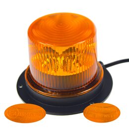 x PROFI LED maják 12-24V 36x1W oranžový magnet ECE R65 130x90 mm