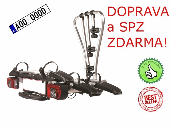 Nosič 3 kol YAKIMA JustClick 3 na tažné zařízení SPZ A DOPRAVA ZDARMA!
