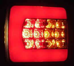 Sdružená lampa zadní LED 12V pravá, ECE