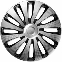 Kryty kol 13" Sepang carbon stříbrno černé