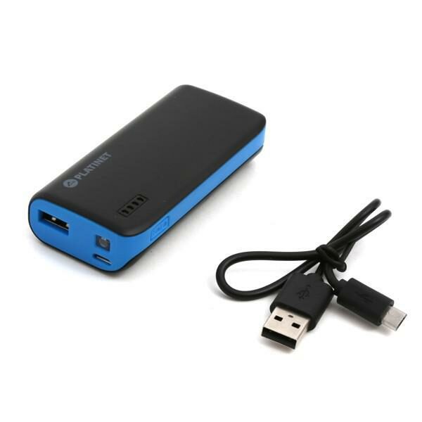 Power Bank 4400mAh + microUSB kabel modrá