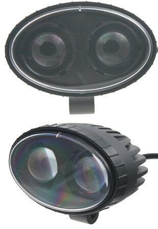 x PROFI LED výstražné bodové světlo 10-48V 2x4W červené 143x122mm, ECE R10