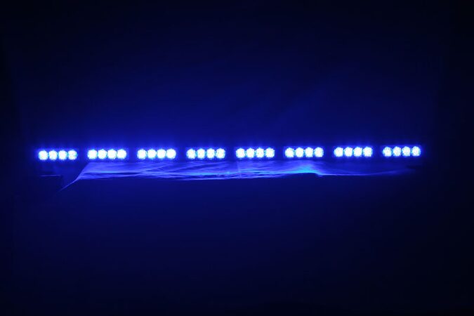 LED alej voděodolná (IP66) 12-24V, 32x LED 1W, modrá 955mm