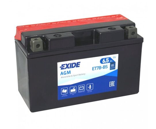 Motobaterie EXIDE BIKE Maintenance Free 6,5Ah, 12V, YT7B-BS