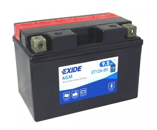 Motobaterie EXIDE BIKE Maintenance Free 9,5Ah, 12V, YT12A-BS
