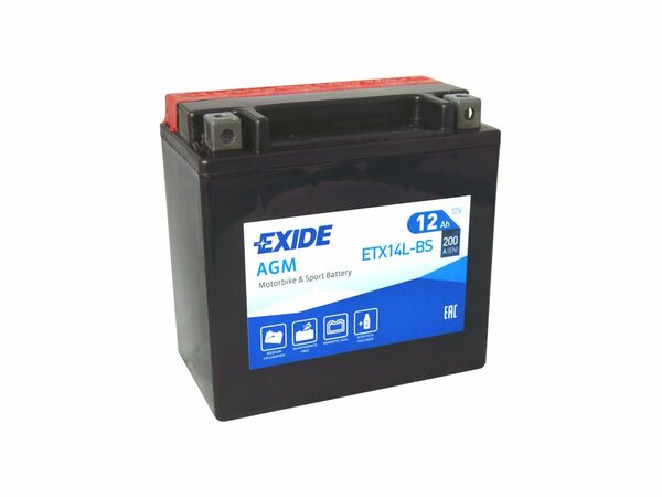 Motobaterie EXIDE BIKE Maintenance Free 12Ah, 12V, YTX14L-BS