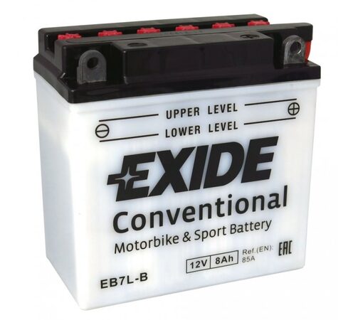Motobaterie EXIDE BIKE Conventional 8Ah, 12V, YB7L-B