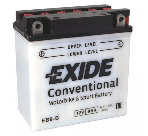 Motobaterie EXIDE BIKE Conventional 9Ah, 12V, YB9-B