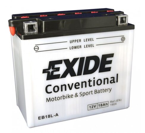 Motobaterie EXIDE BIKE Conventional 18Ah, 12V, YB18L-A