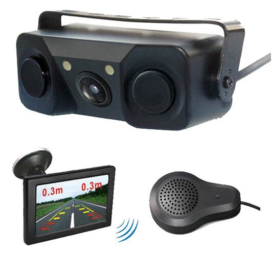 Bezdrátový LCD monitor 4,3" s kamerou a parkovací čidlem