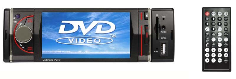 DVD autorádio s 4,2" monitorem a slotem pro SD karty/USB