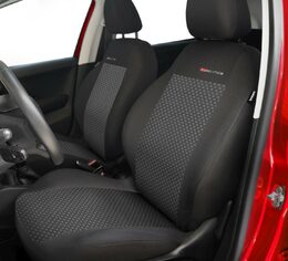 Autopotahy Škoda Fabia III, 5 dveř, od r. 2014, dělené zadní opěradlo, černé