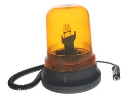Zábleskový maják, 12V, oranžový magnet, ECE R10