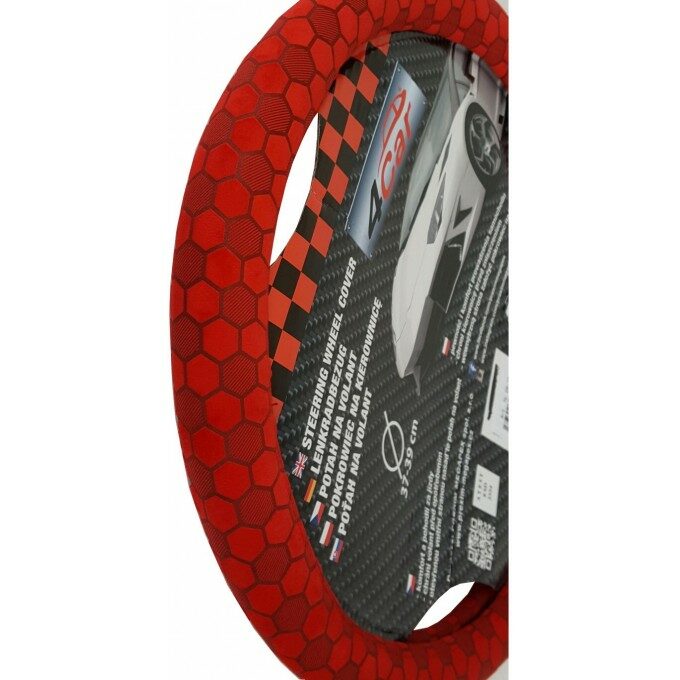 Potah na volant Honey červený ( 37-39 cm)