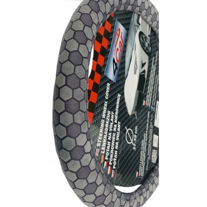 Potah na volant Honey šedý ( 37-39 cm)