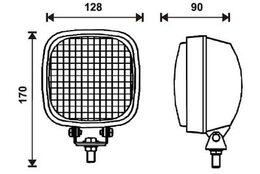 Halogenové světlo na prac.stroje H3 12V 55W (24V 70W)