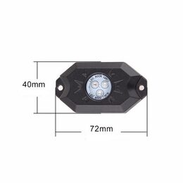 LED podsvětlení podvozku RGB 12-24V, Bluetooth, 12x3W