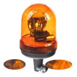 Halogen maják, 12 i 24V, oranžový na držák, ECE R65