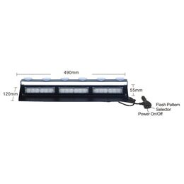 PREDATOR LED vnitřní, 18x3W, 12-24V, oranžový, 490mm, ECE R10