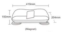 LED rampa oranžová, 36LEDx3W, magnet, 12-24V, 419mm, ECE R65 R10