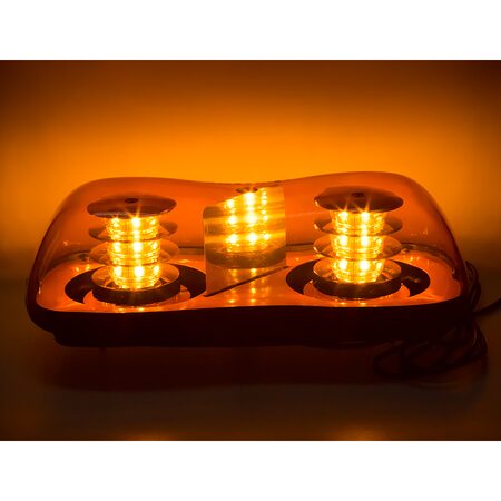 x LED rampa oranžová, 36LEDx3W, fix, 12-24V, 419mm, ECE R65 R10