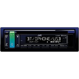 JVC autorádio s CD/MP3/USB/AUX/Bluetooth připojení/bílé podsvícení/odním.panel