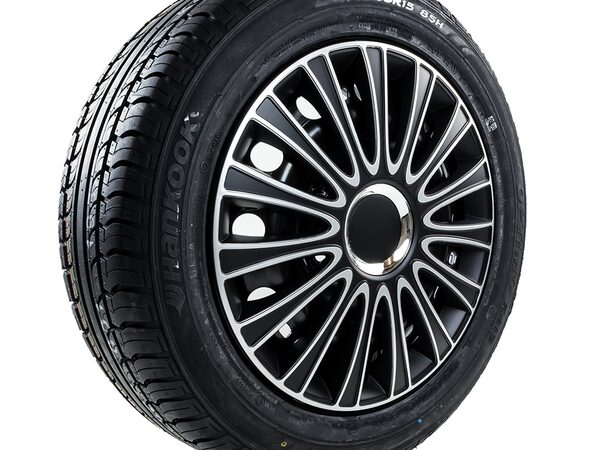 Kryty kol 14" LEMANS SILVER/BLACK - 4 ks