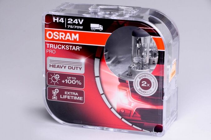 Autožárovky H4 24V 75/70W P43t TRUCKSTAR PRO 2ks box OSRAM + 100% více světla