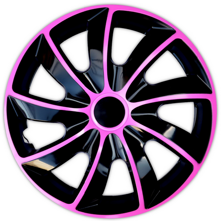 Kryty kol 14" QUAD BICOLOR růžové - 4 ks