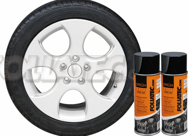 Sada 2ks spreje FOLIATEC - fólie ve spreji (plastidip) bílá lesklá celkem 800ml