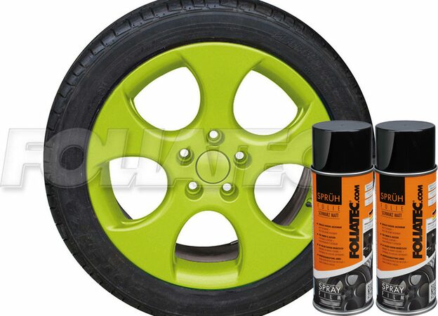 Sada 2ks spreje FOLIATEC - fólie ve spreji (plastidip) zelená toxic celkem 800ml