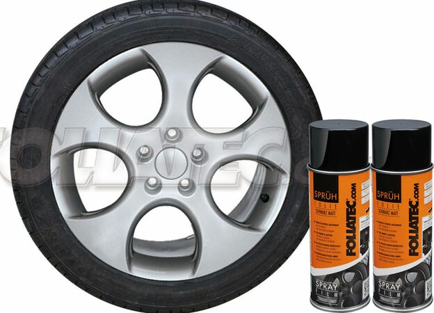 Sada 2ks spreje FOLIATEC - fólie ve spreji (plastidip) stříbrná metalická celkem 800ml