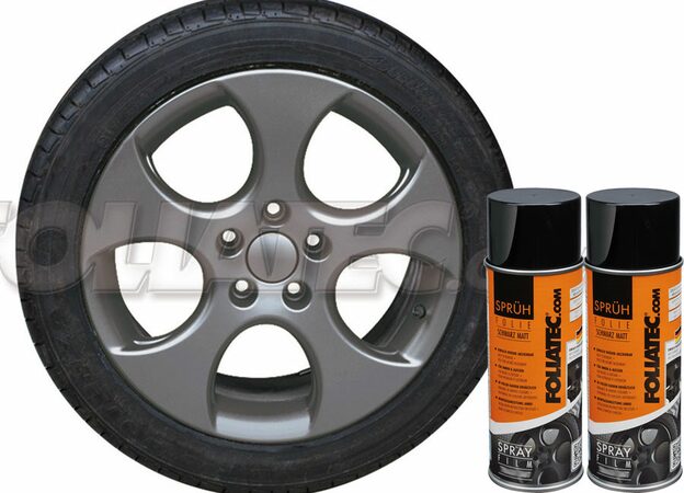 Sada 2ks spreje FOLIATEC - fólie ve spreji (plastidip) šedá lesklá celkem 800ml