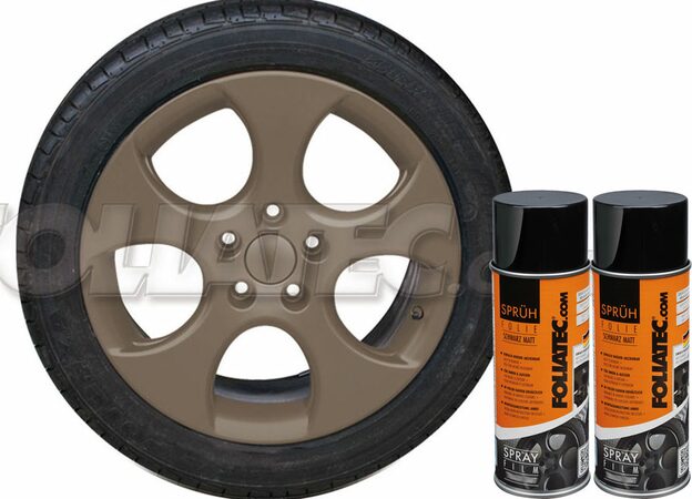 Sada 2ks spreje FOLIATEC - fólie ve spreji (plastidip) bronzová metalická celkem 800ml