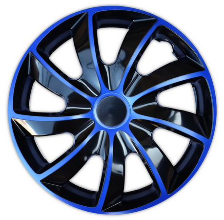 Kryty kol 15" QUAD BICOLOR modré - 4 ks
