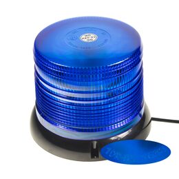 LED maják, 12-24V, modrý magnet, homologace ECE R10