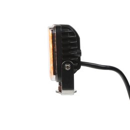 PREDATOR vnější, 10-30V, 12x2W SMD LED, oranžový, 74x74x38mm, ECE R65