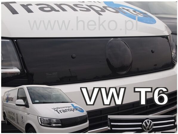 Zimní clona Volkswagen Transporter/Caravelle T6 r.v. 2015-> chromová maska