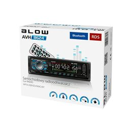 Autorádio BLOW AVH-8624 MP3, USB, SD, MMC, FM, BLUETOOTH, dálkové ovládání