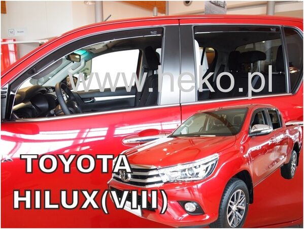 Ofuky oken - Toyota Hilux 4D r.v. 2016-> (+zadní)