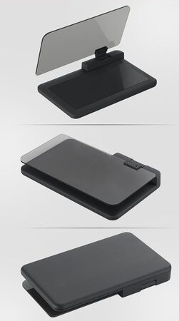 x HEAD UP DISPLEJ pro smartphone, reflexní deska