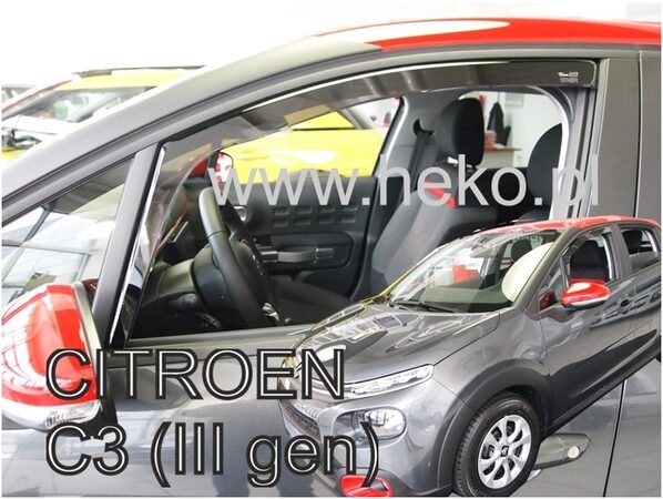 Ofuky oken - Citroen C3 5D r.v. 2017->, přední