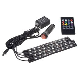 LED podsvětlení vnitřní/vnější RGB 12V, IR, 4 pásky