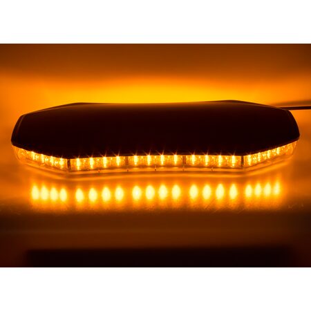 LED rampa 398mm, oranžová, magnet, 12-24V, ECE R65