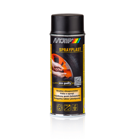 Fólie ve spreji - plastidip MOTIP, černý matný 400ml