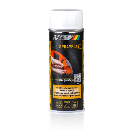 Fólie ve spreji - plastidip MOTIP, bílý lesklý 400ml