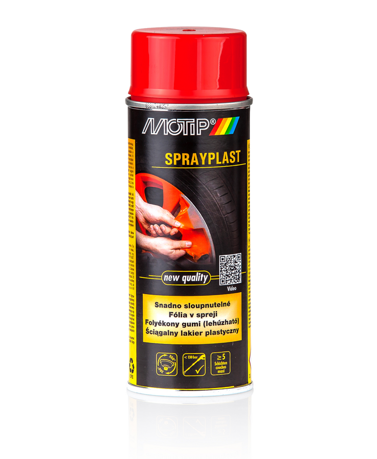 Fólie ve spreji - plastidip MOTIP, červený pololesklý 400ml