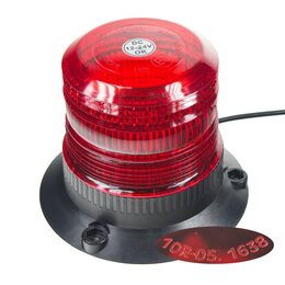 x Zábleskový maják, 12-24V, červený magnet, ECE R10